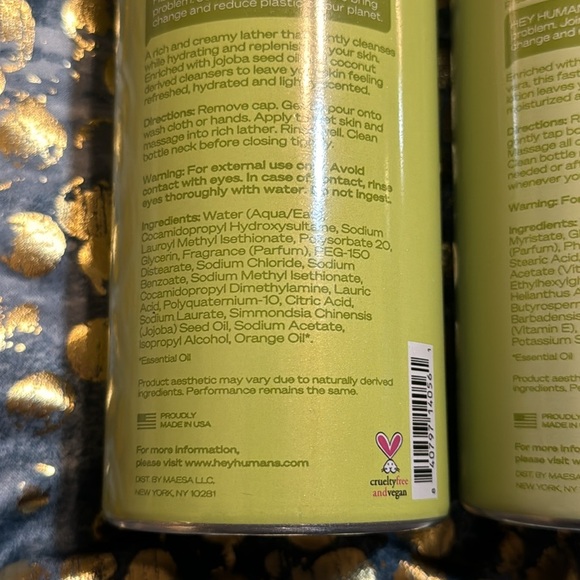 Hey Humans Naturally Derived Body Wash & lotion Banana Aloe Vegan/Cruelty free - Picture 7 of 8